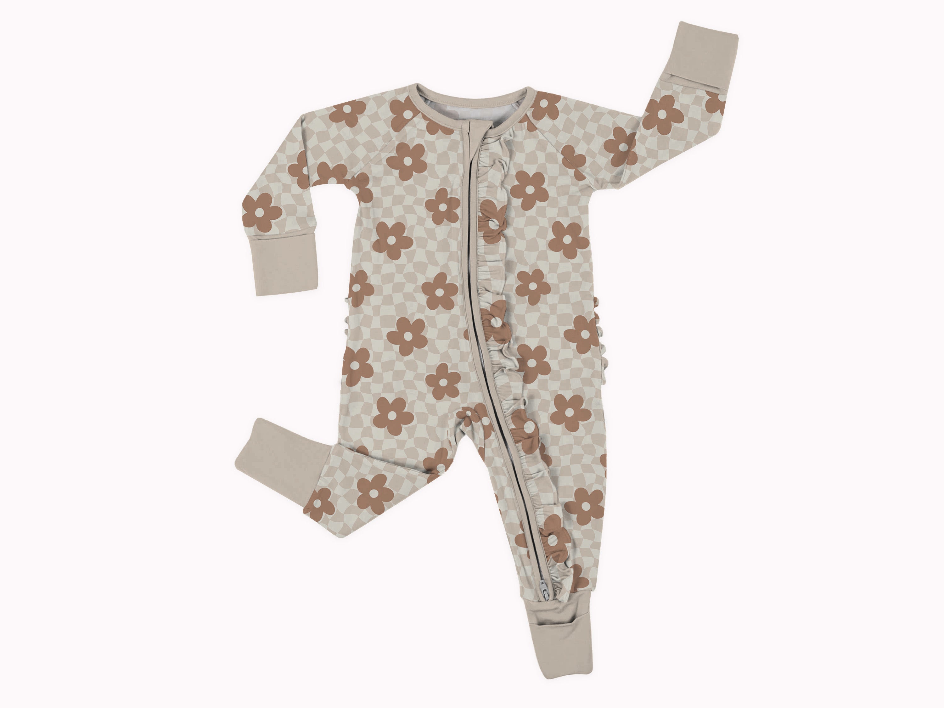 Wavy Checked Floral