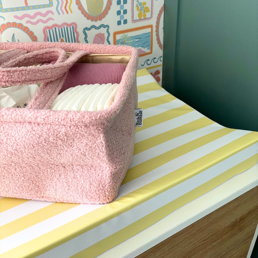 Anti Roll Changing Mat - Yellow Stripe