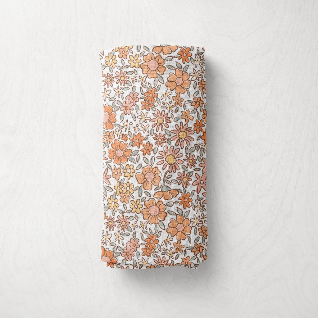Bamboo Muslin Swaddle - Ditsy Floral
