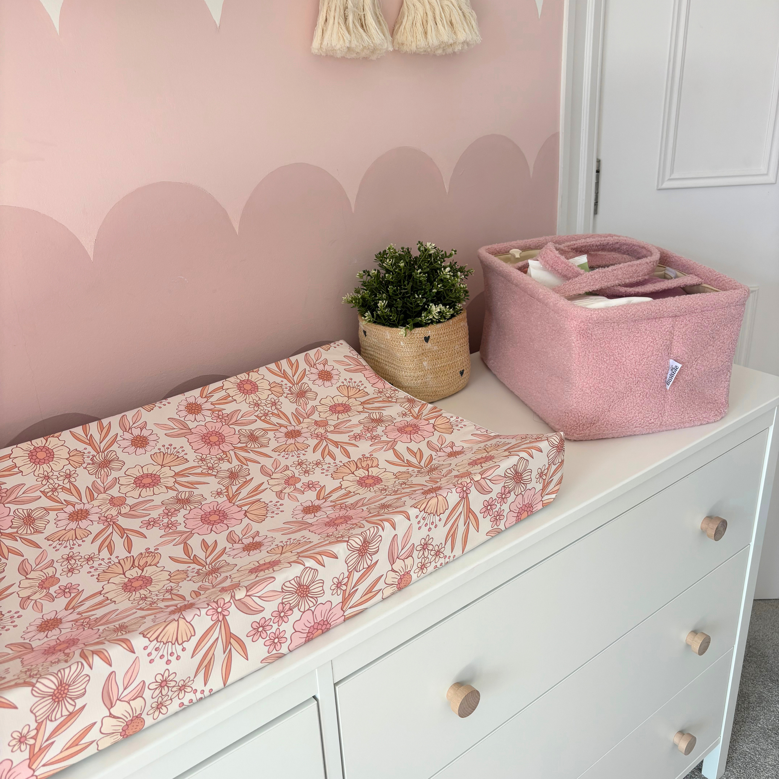 Anti Roll Changing Mat - Retro Floral