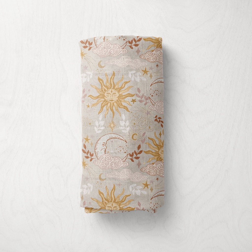 Bamboo Muslin Swaddle - Celestial
