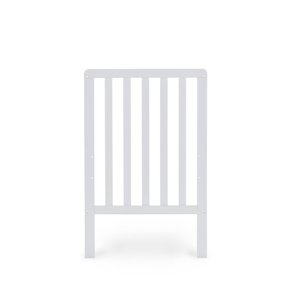 Bantam Space Saver Cot & Fibre Mattress - White