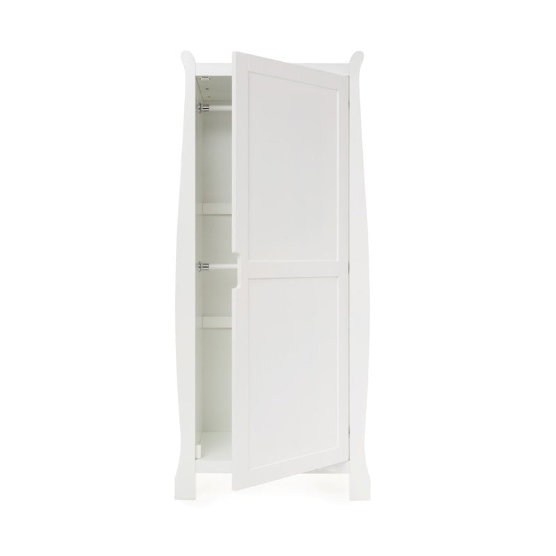 Stamford Sleigh Single Wardrobe - White