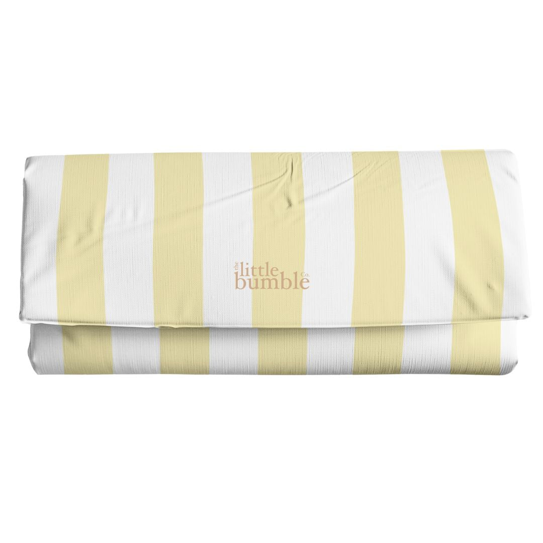 Travel Changing Mat - Yellow Stripe