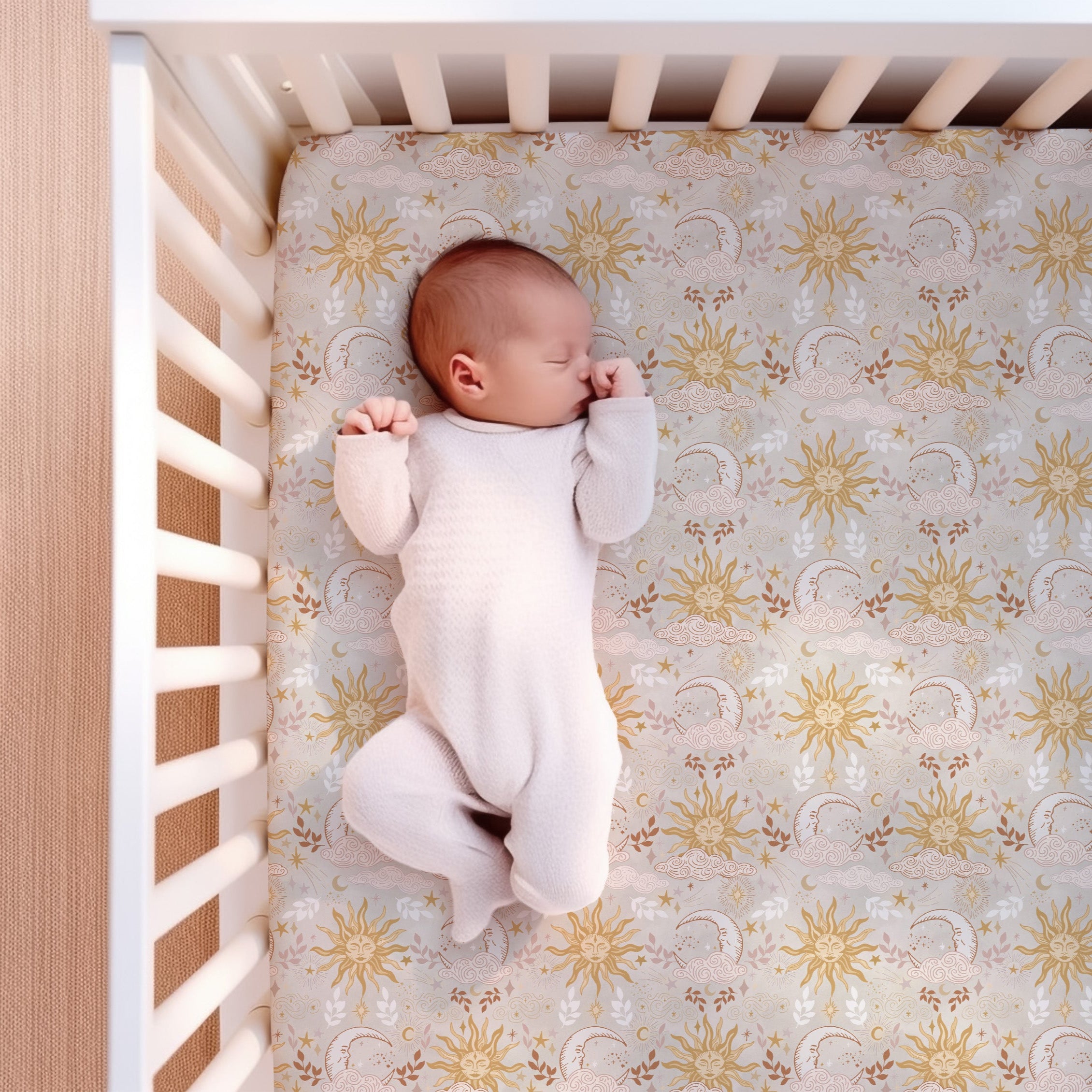 Supersoft Fitted Cot Sheet - Celestial