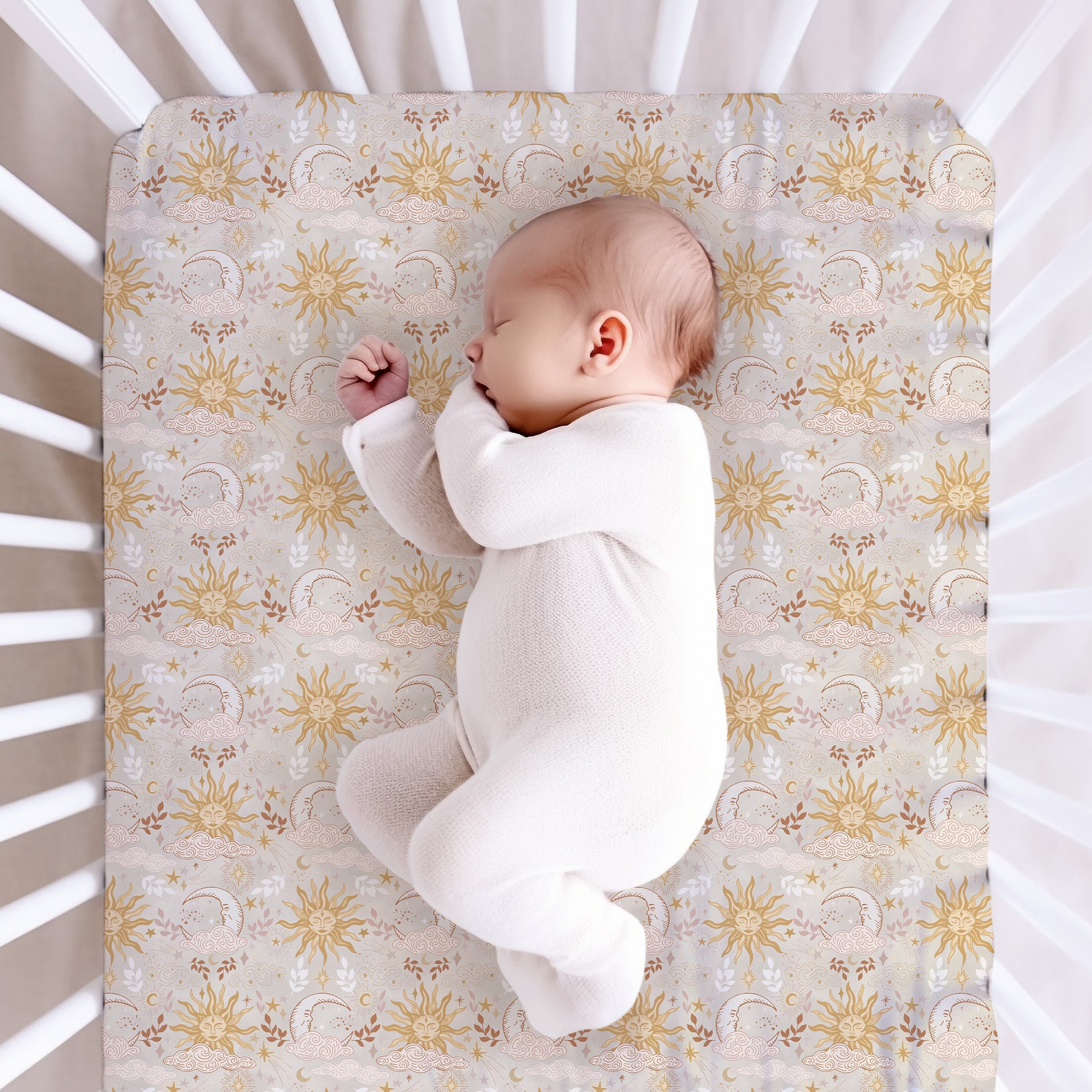Supersoft Fitted Cot Sheet - Celestial