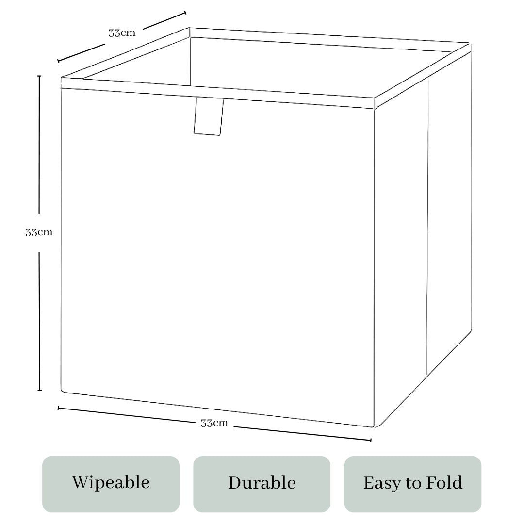 Cube Storage Box - Pink Bows
