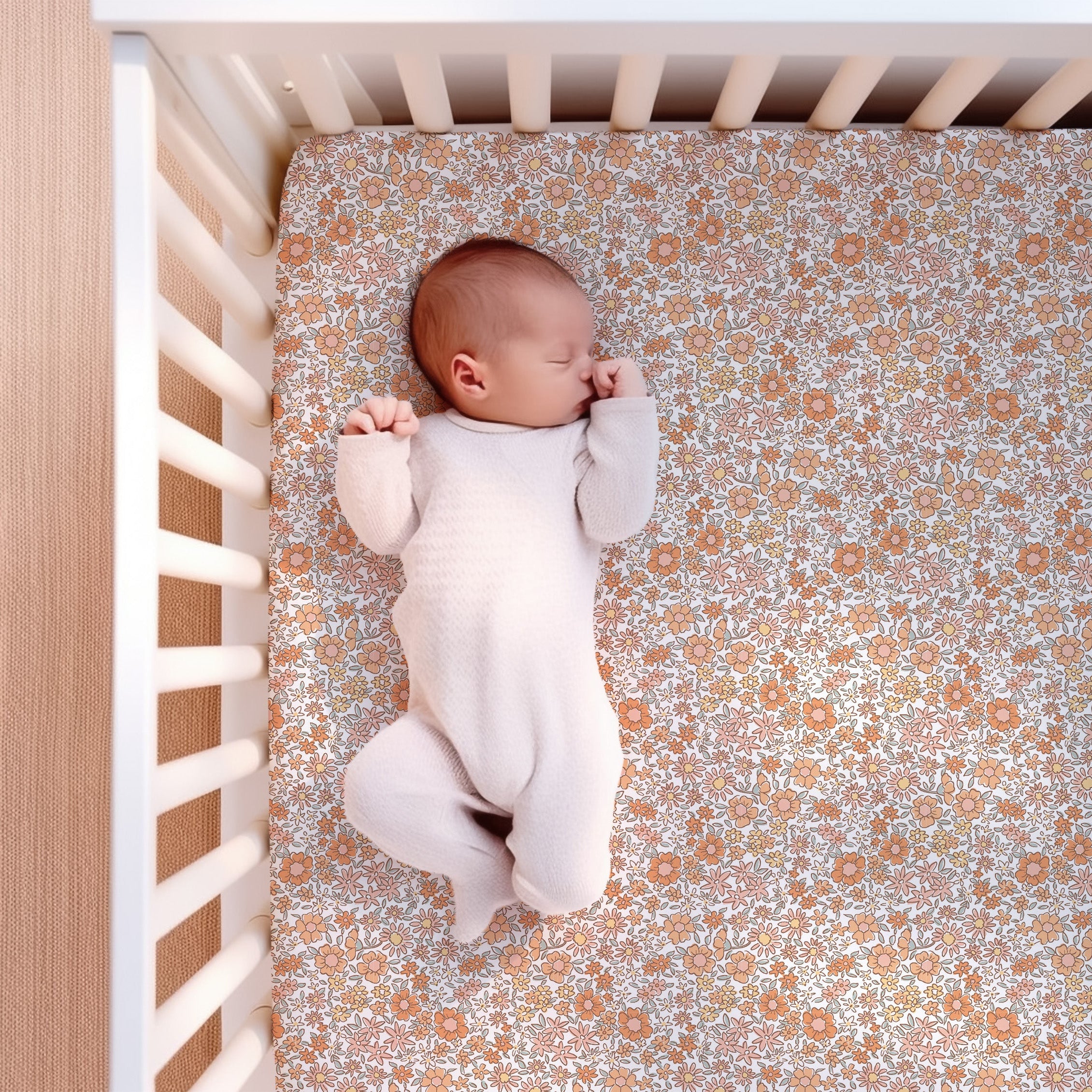 Supersoft Fitted Cot Sheet - Ditsy Floral