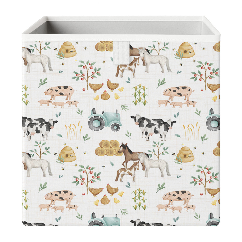 Cube Storage Box - Farm Yard