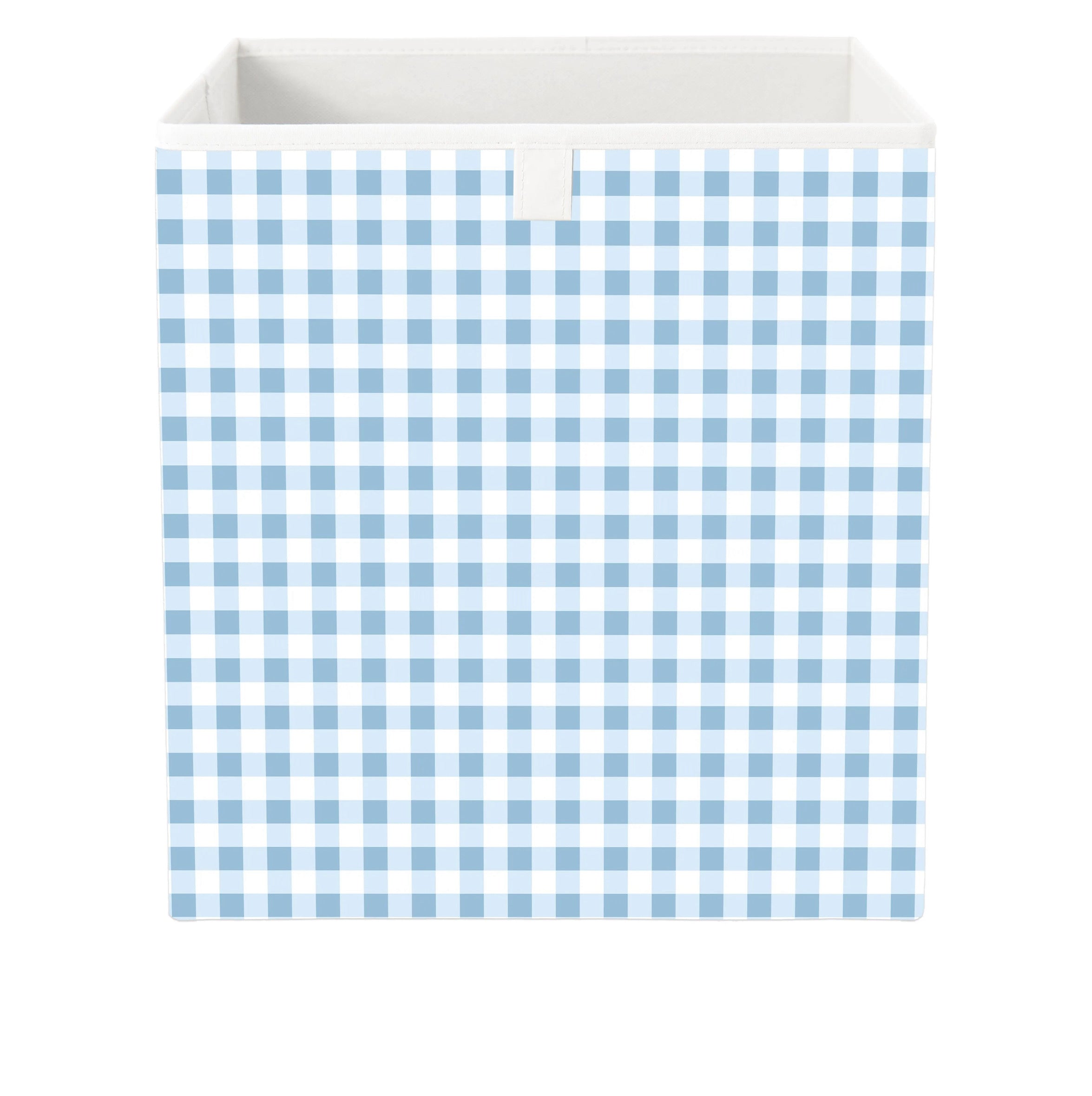 Cube Storage Box - Blue Gingham