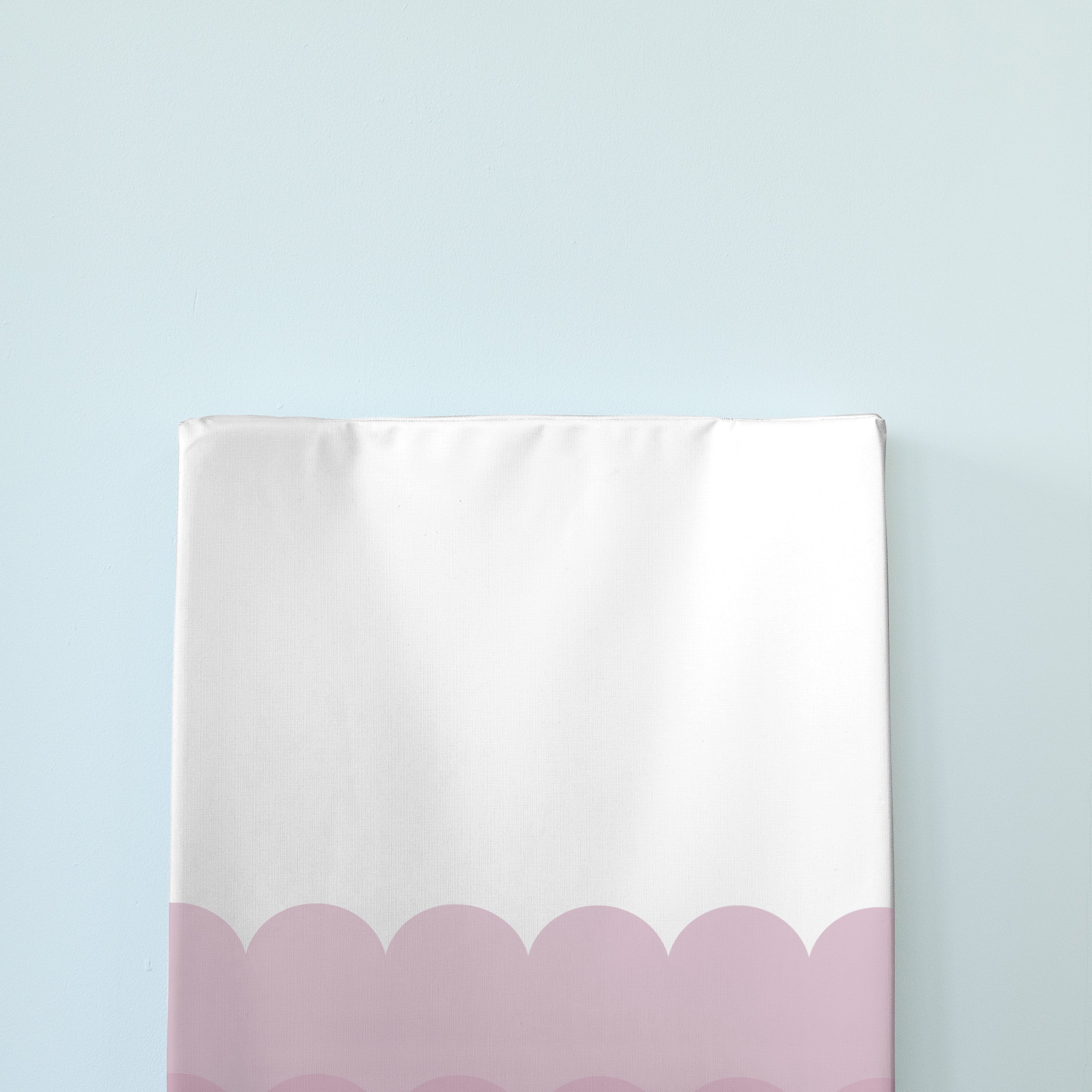 Anti Roll Changing Mat - Mauve Scallop