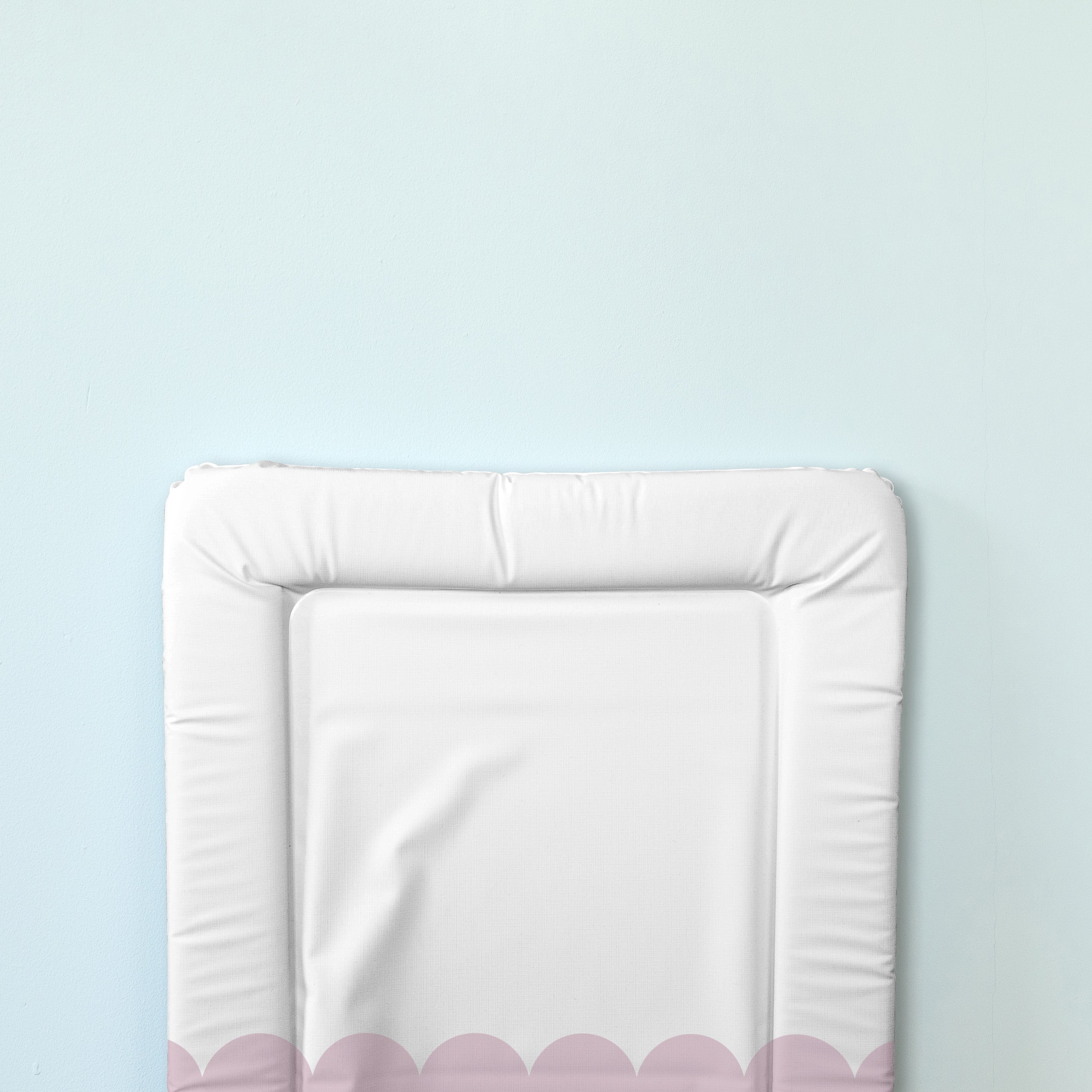Standard Changing Mat - Mauve Scallops