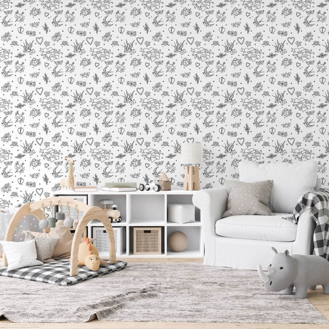 Wallpaper - Monochrome Tattoo