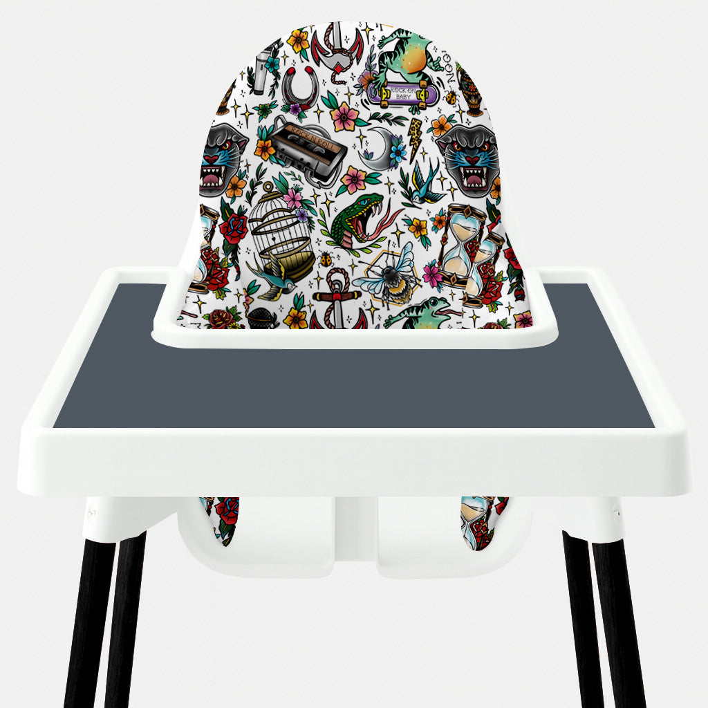 Waterproof Highchair Cushion Cover - NYBM Tattoo