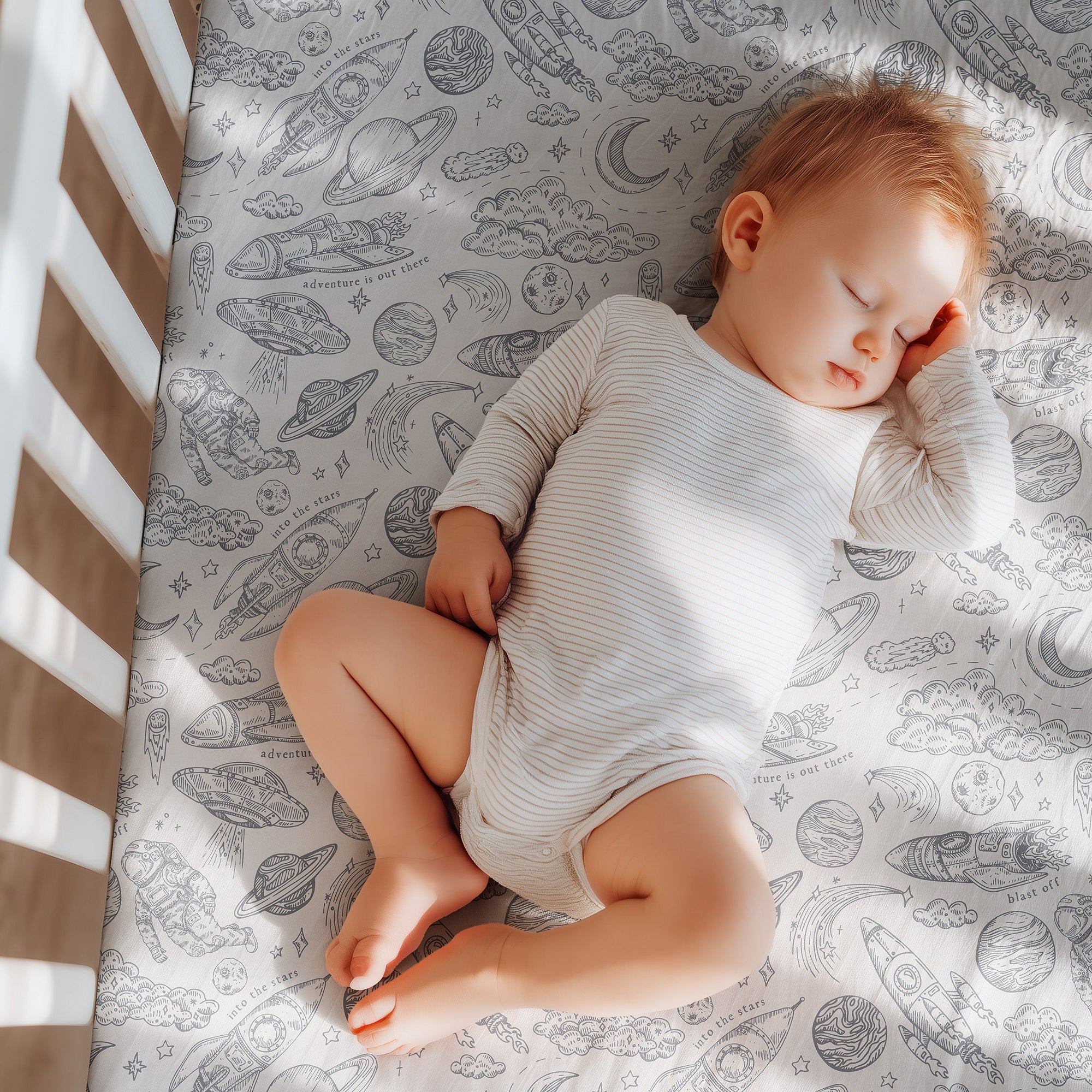 Supersoft Fitted Cot Sheet - Out Of This World