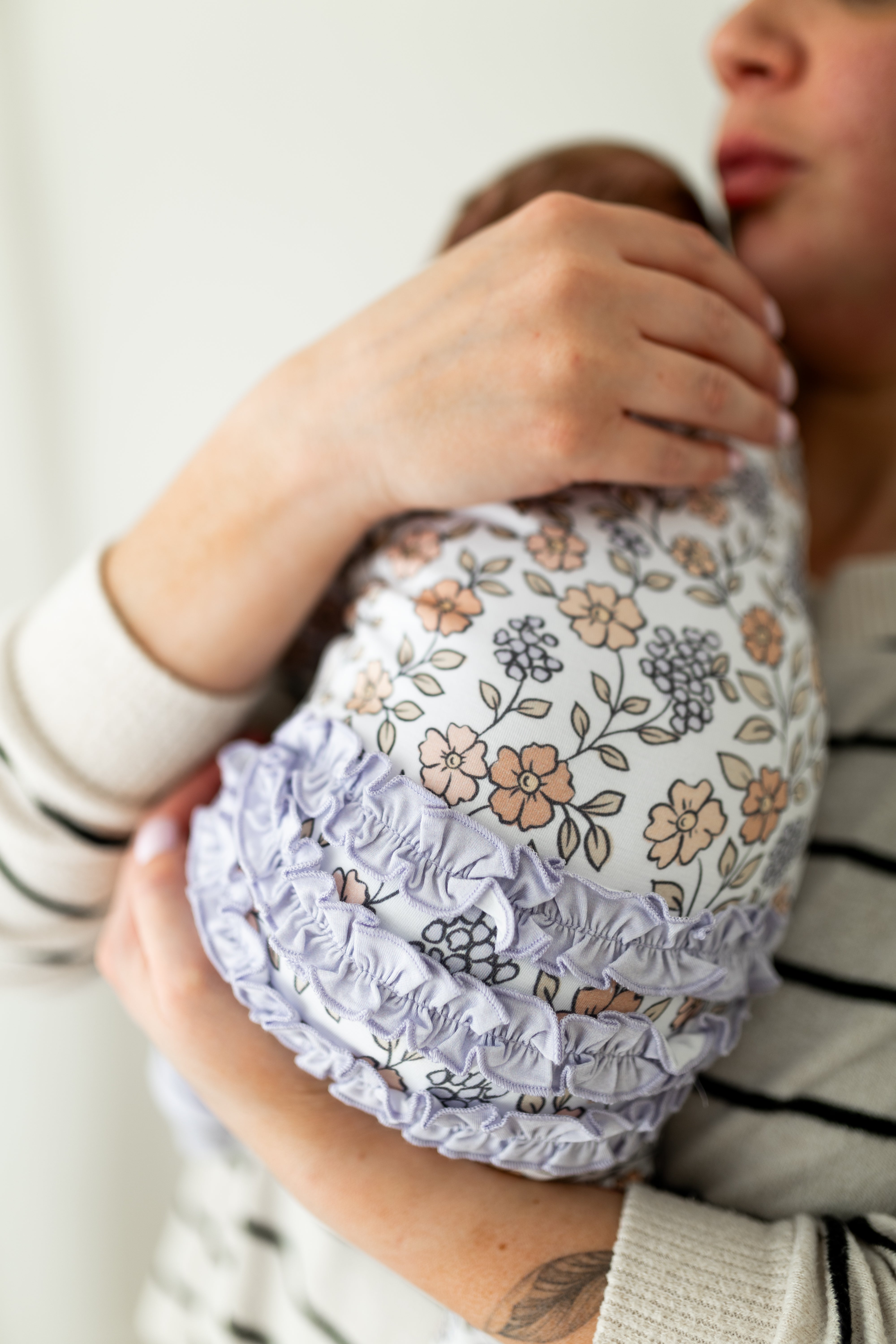Spring Blooms 2 Way Zip Ruffle Sleepsuit