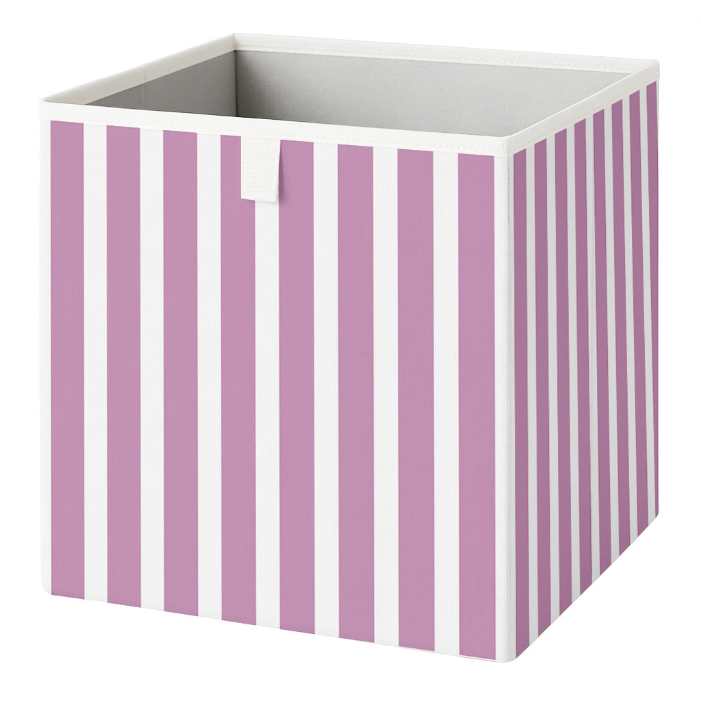 Cube Storage Box - Pink Stripe