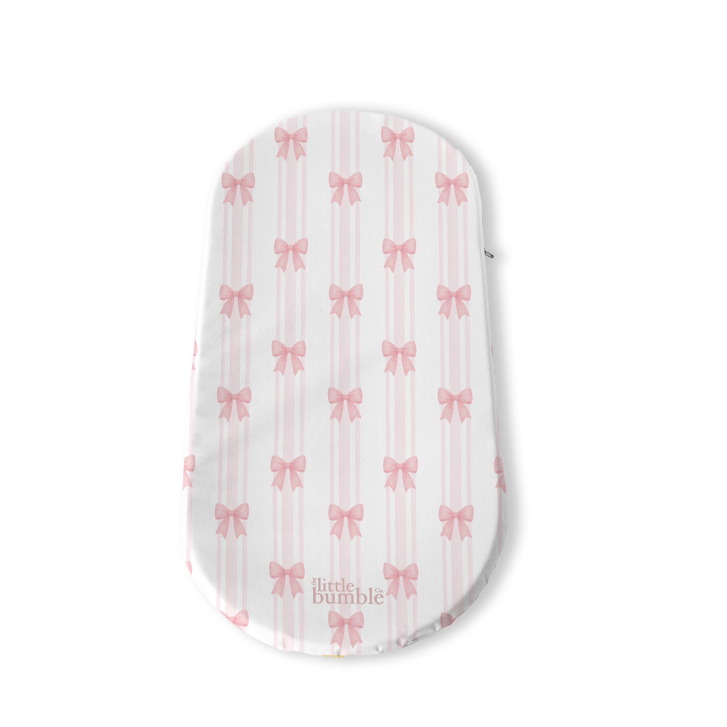 Changing Basket Mat Liner - Pink Bows