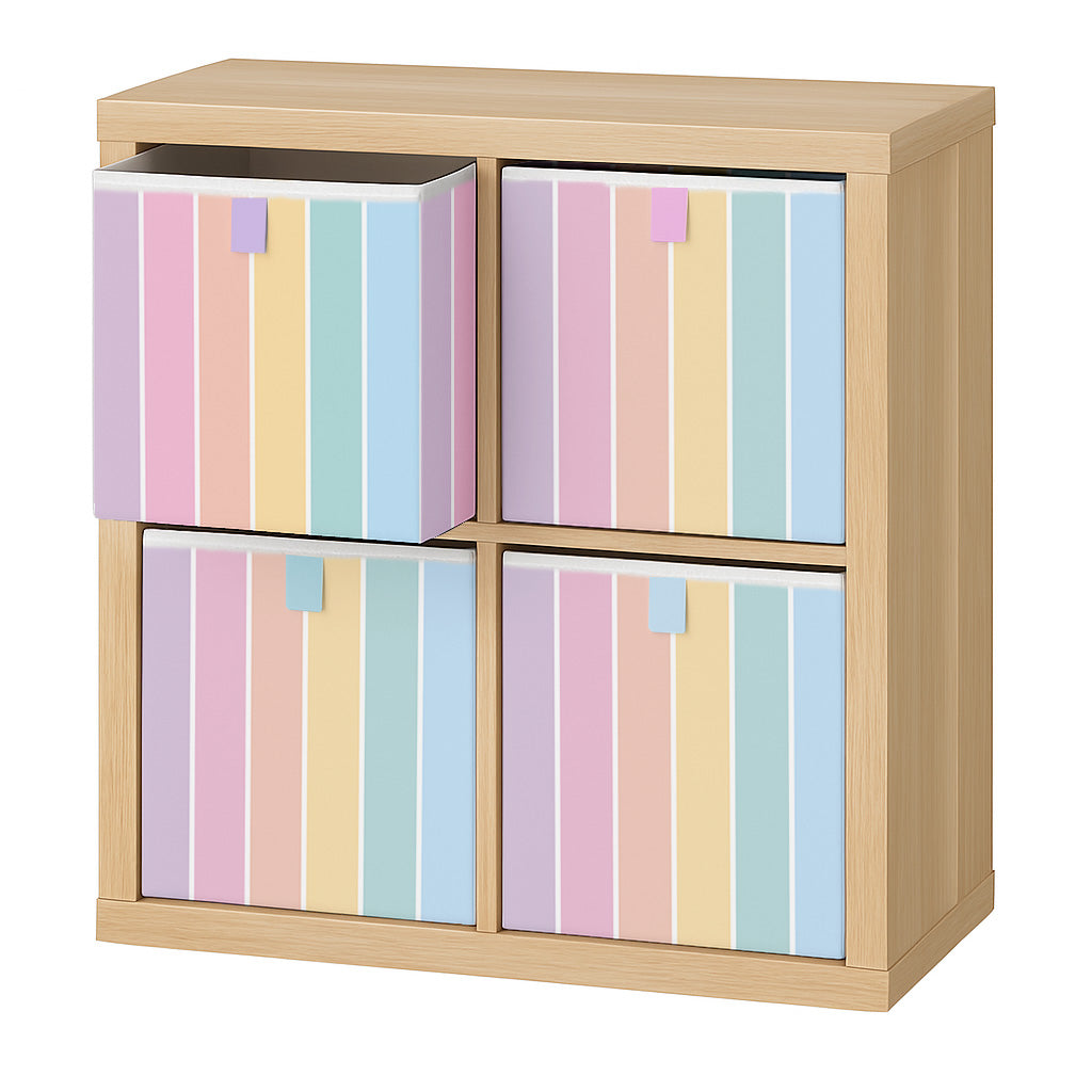 Cube Storage Box - Rainbow Stripe