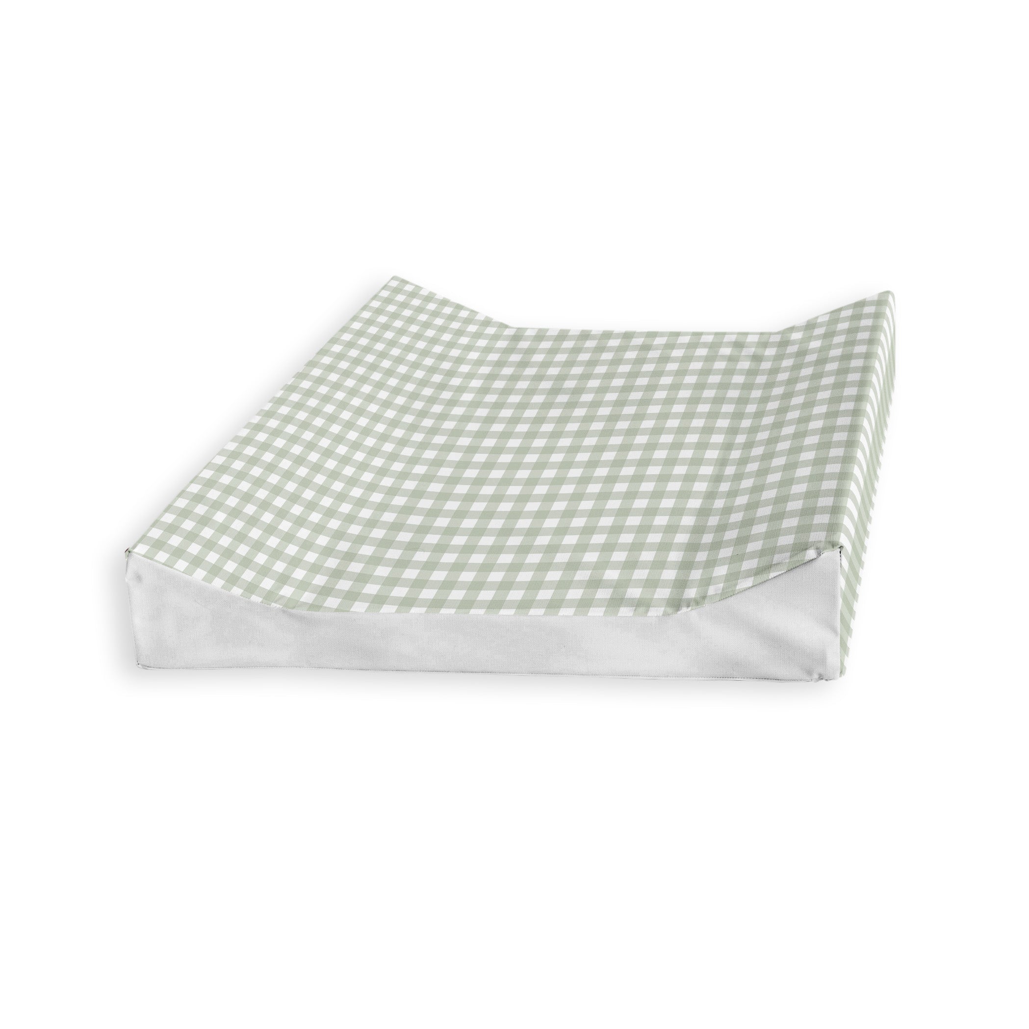 Anti Roll Changing Mat - Sage Gingham
