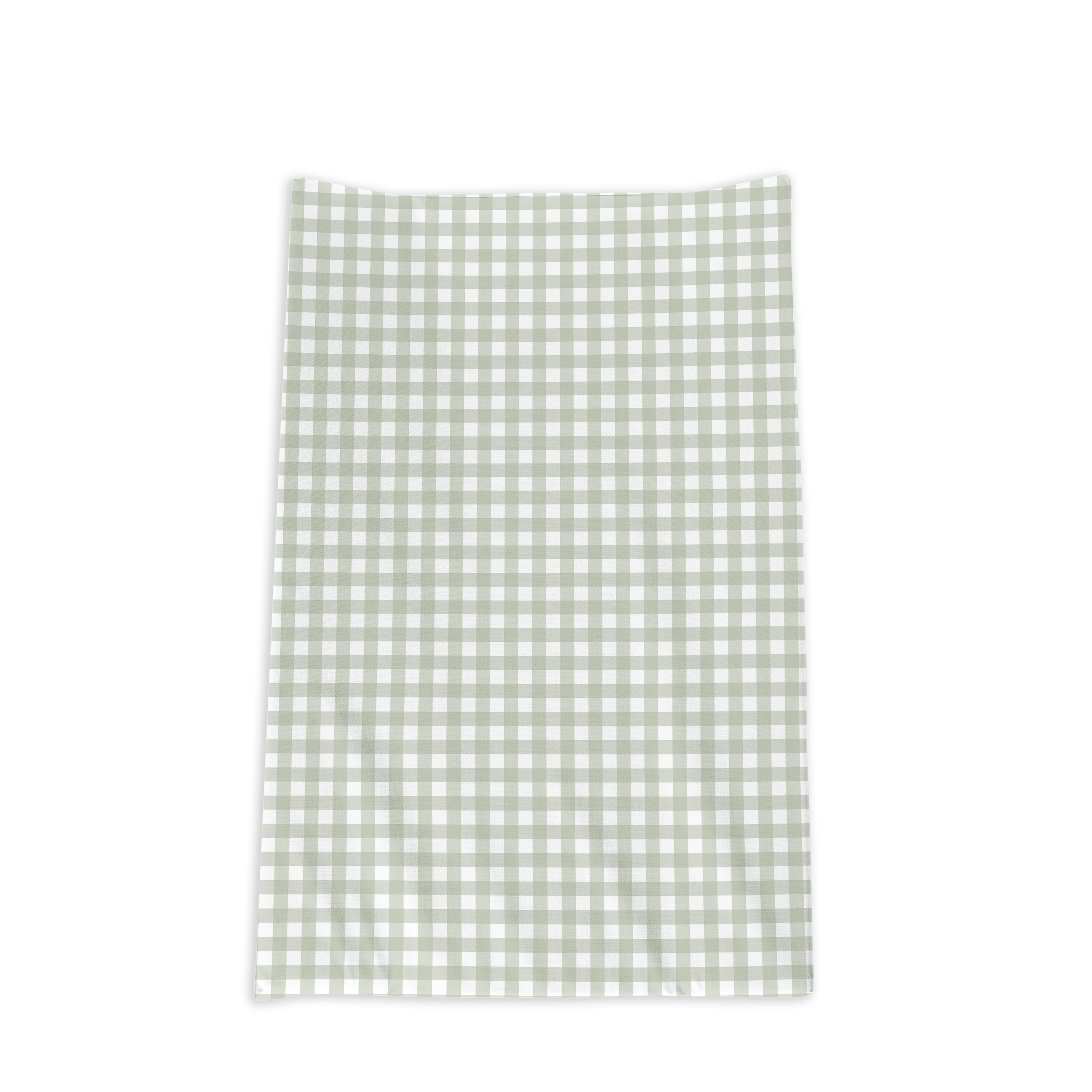 Anti Roll Changing Mat - Sage Gingham
