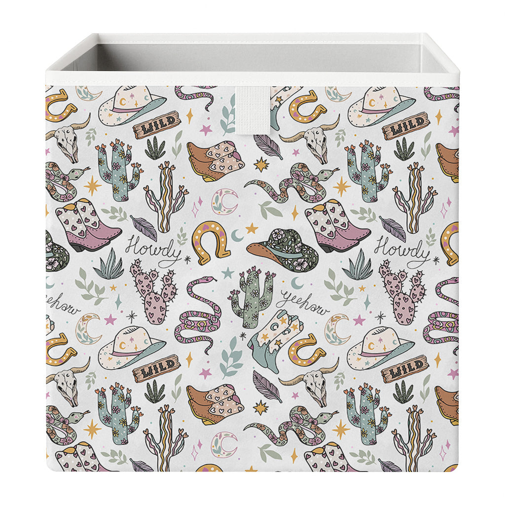Cube Storage Box - Wild West Pink