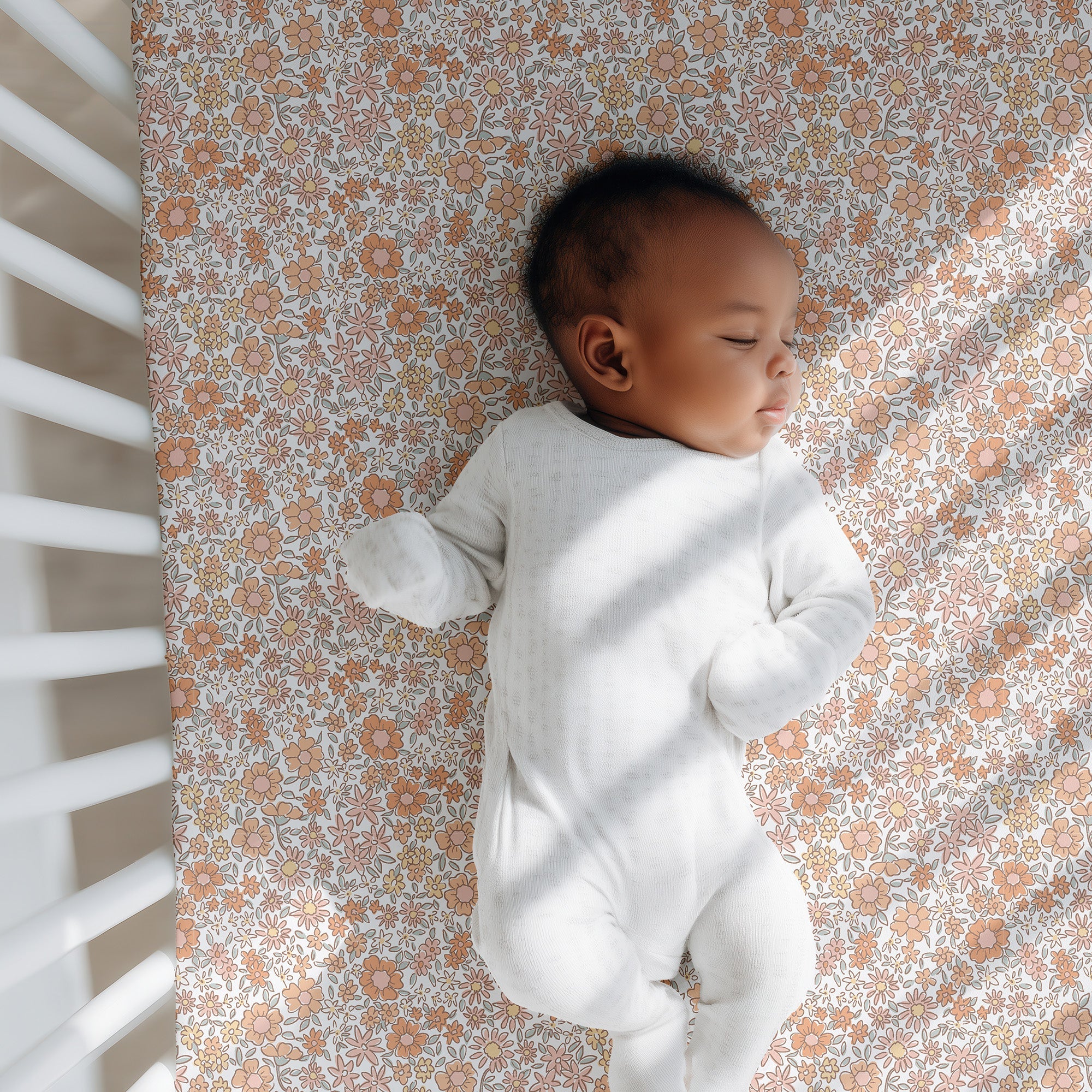 Supersoft Fitted Cot Sheet - Ditsy Floral