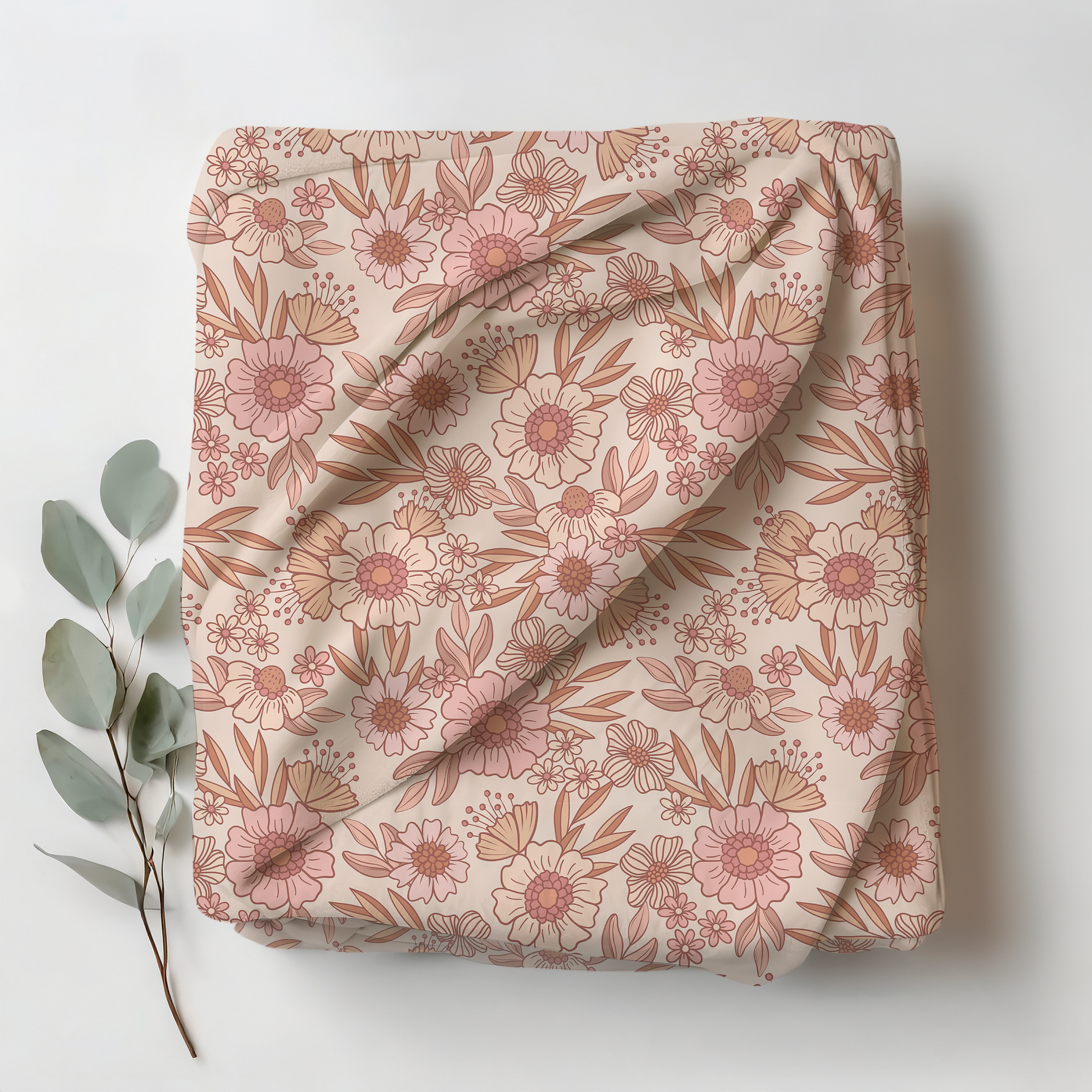 Cozy Blanket - Retro Floral