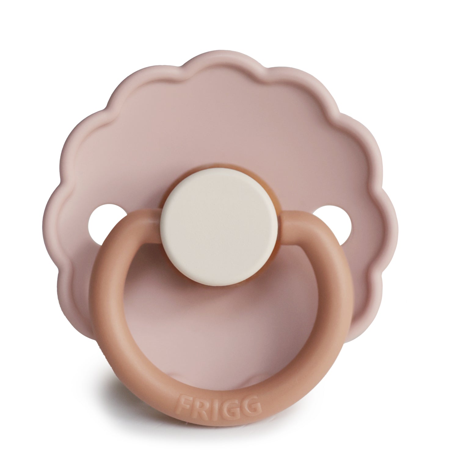 FRIGG Daisy Colour Block Natural Rubber Dummy (Biscuit) - The Little Bumble Co.