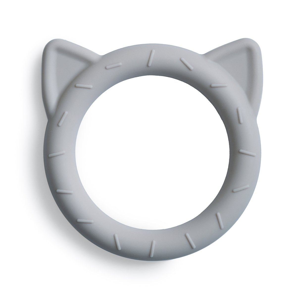 Mushie Cat Teether - Stone - Mushie