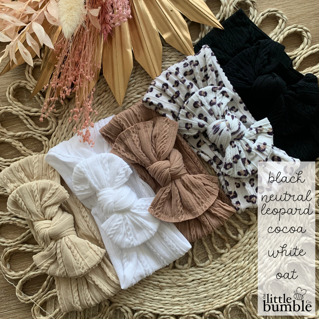 Bow Headband - White