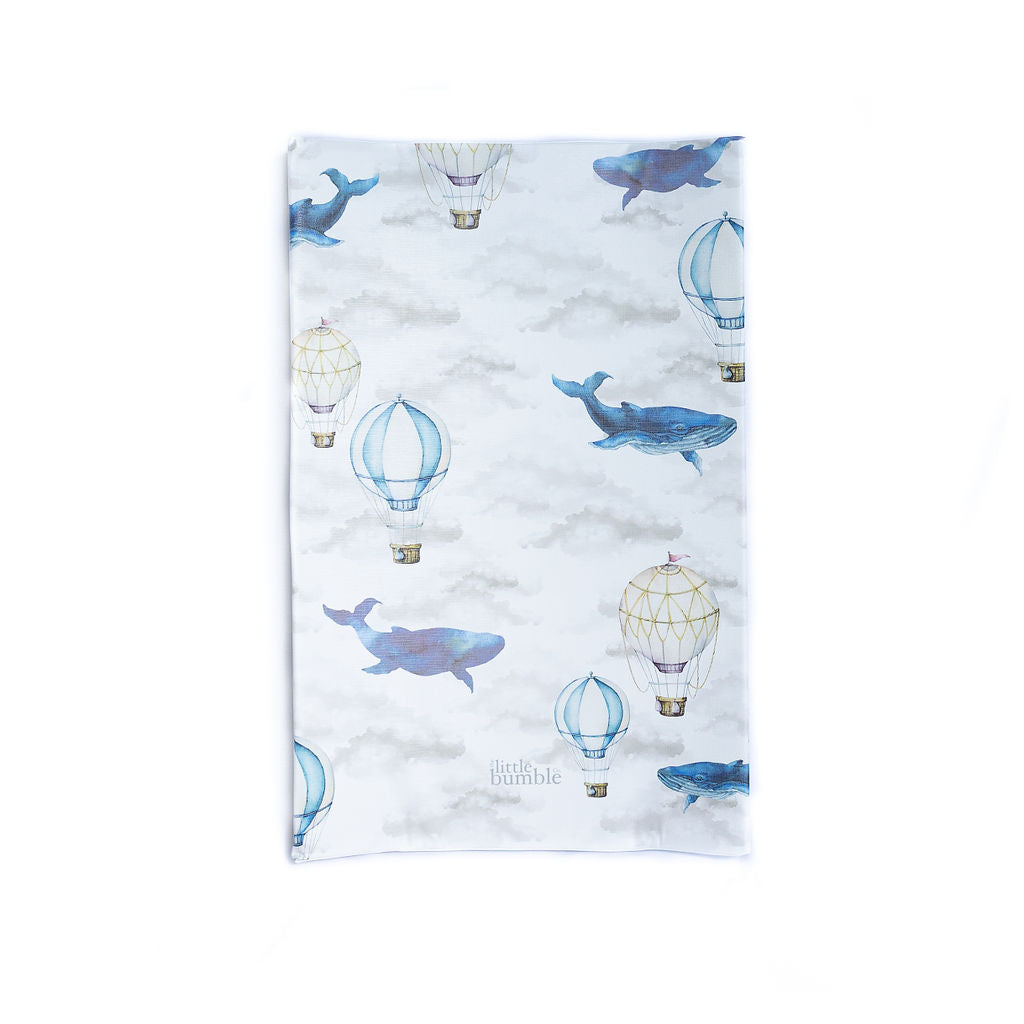 Anti Roll Changing Mat - Up In The Clouds - The Little Bumble Co.