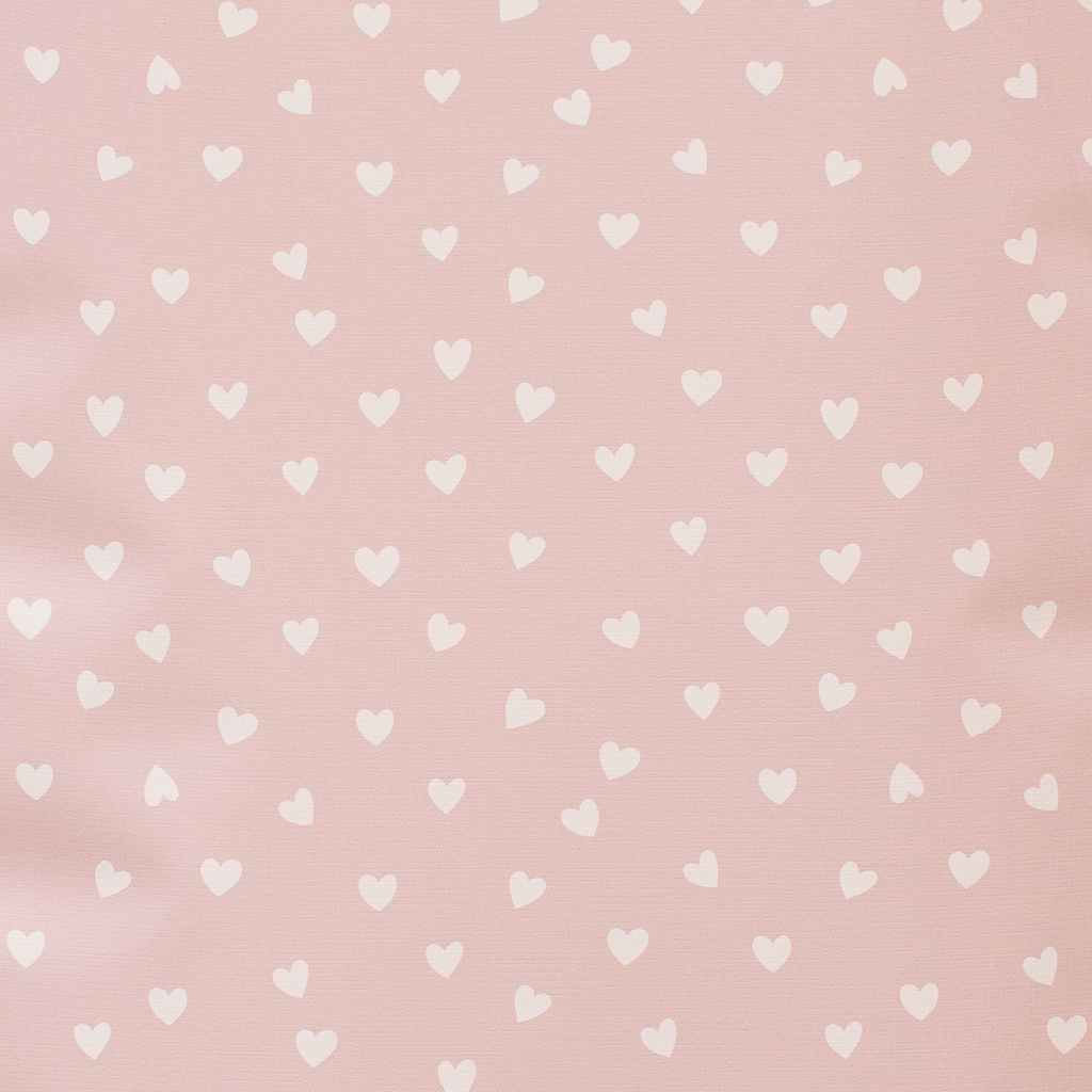 Travel Changing Mat - White Mini Hearts - The Little Bumble Co.