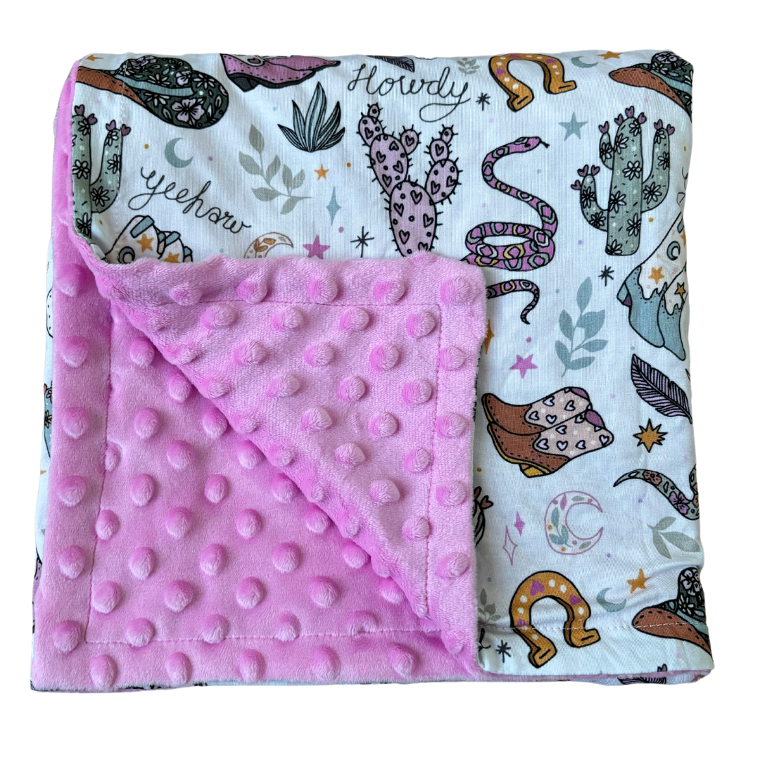 Cozy Blanket - Wild West Pink