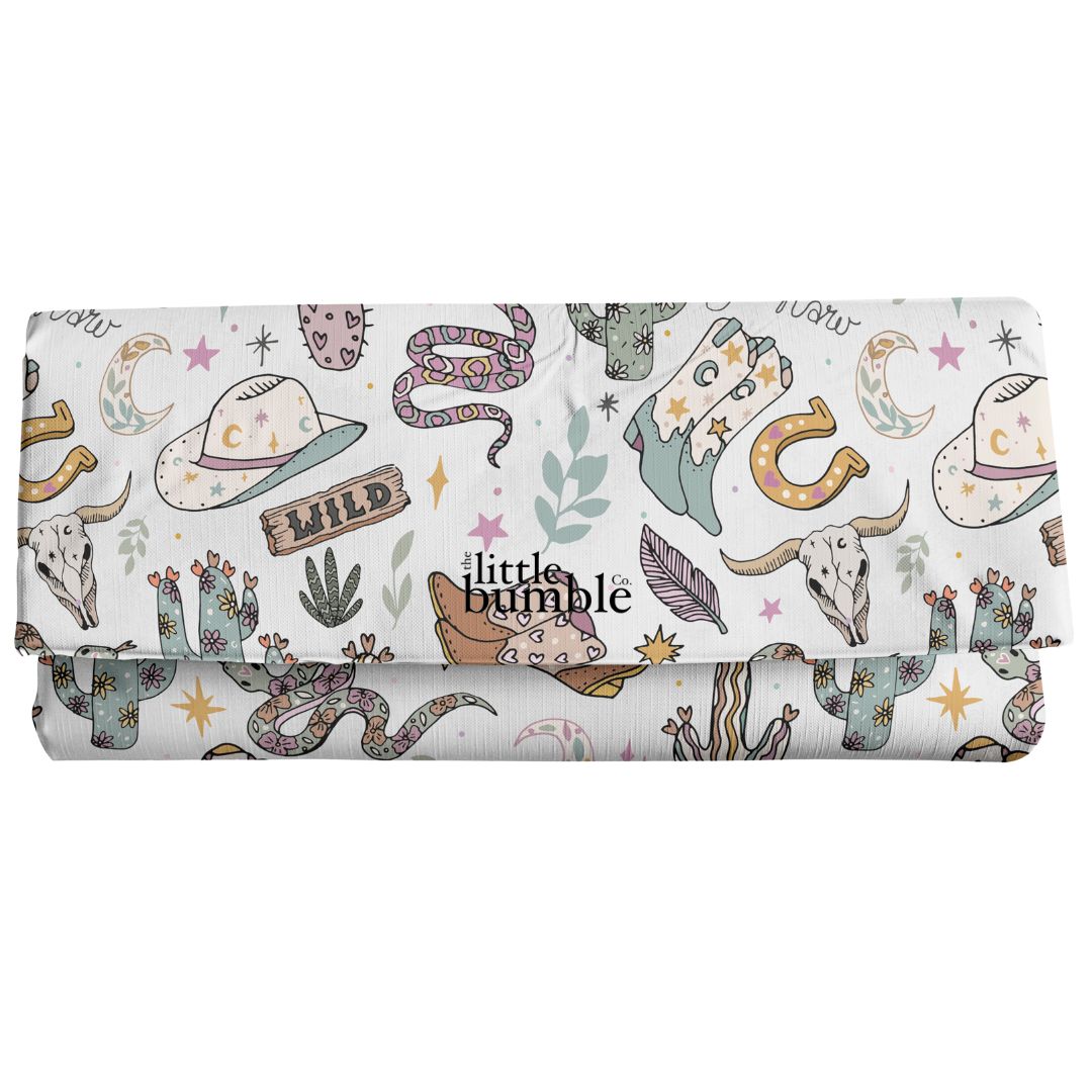 Travel Changing Mat - Wild West Pink