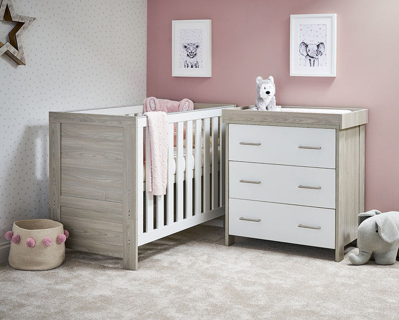 Nika Mini 2 Piece Room Set - Grey Wash & White