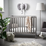 Bantam Space Saver Cot & Fibre Mattress - Taupe Grey