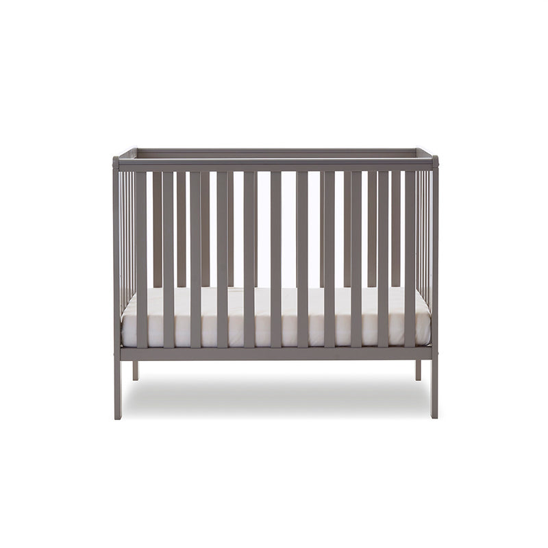 Bantam Space Saver Cot & Fibre Mattress - Taupe Grey