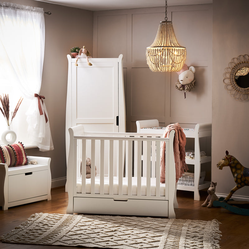 Stamford Space Saver Sleigh 3 Piece Room Set - White