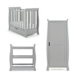 Stamford Space Saver Sleigh 3 Piece Room Set - Warm Grey