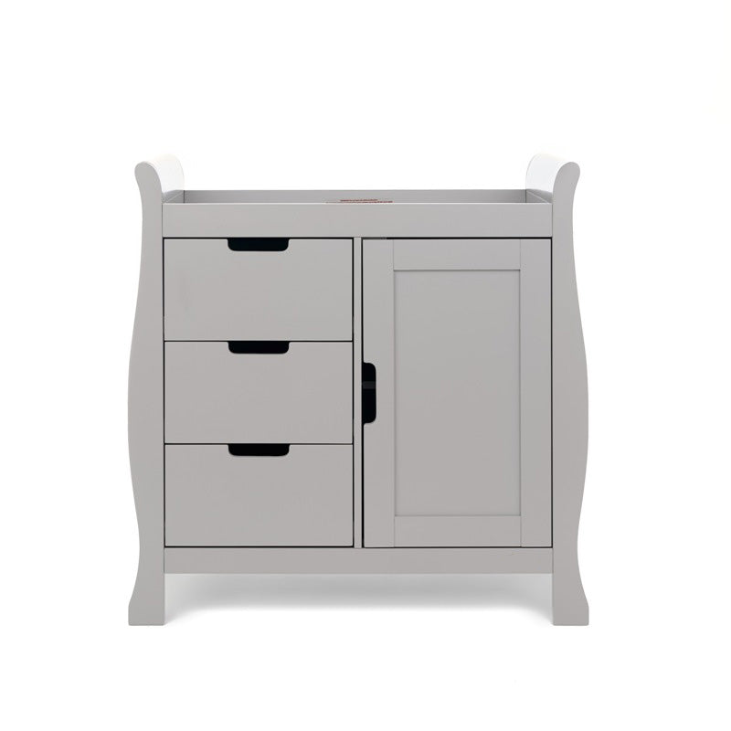 Stamford Mini Sleigh 3 Piece Room Set - Warm Grey