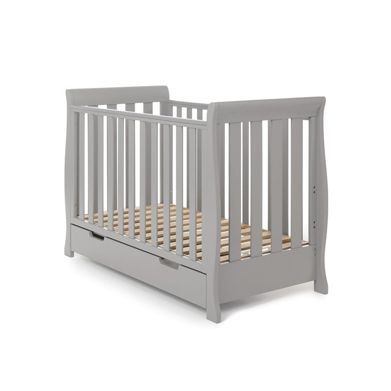 Stamford Mini Sleigh Cot Bed - Warm Grey