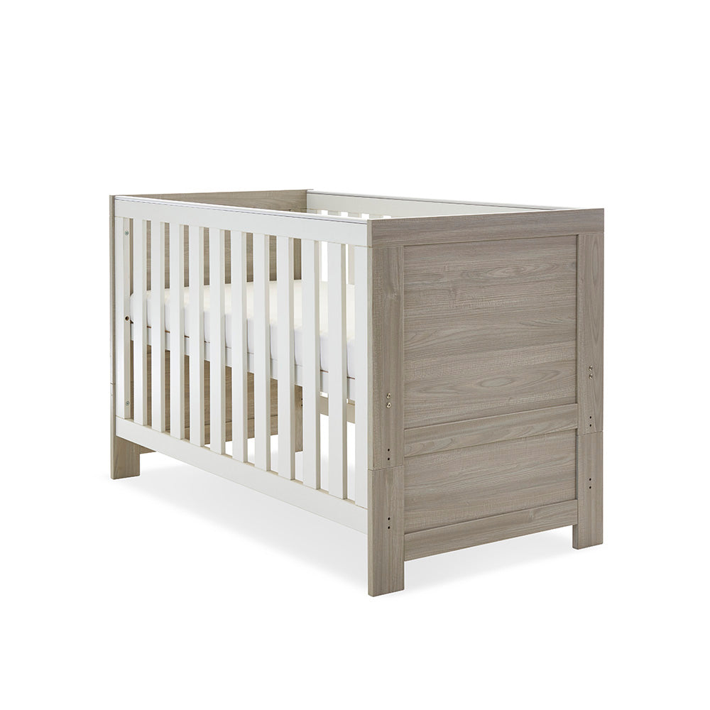 Nika Cot Bed - Grey Wash with White