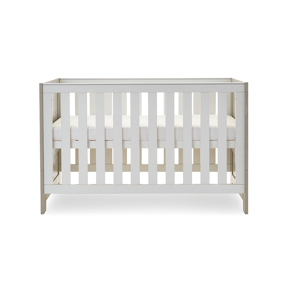 Nika Cot Bed - Grey Wash with White