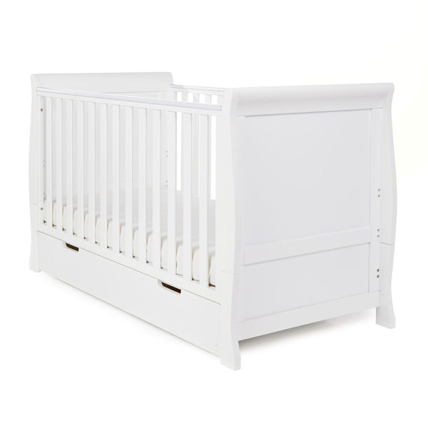 Stamford Classic Sleigh Cot Bed - White