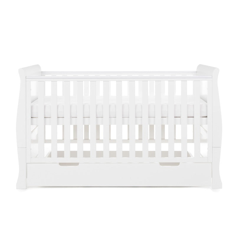 Stamford Classic Sleigh Cot Bed - White