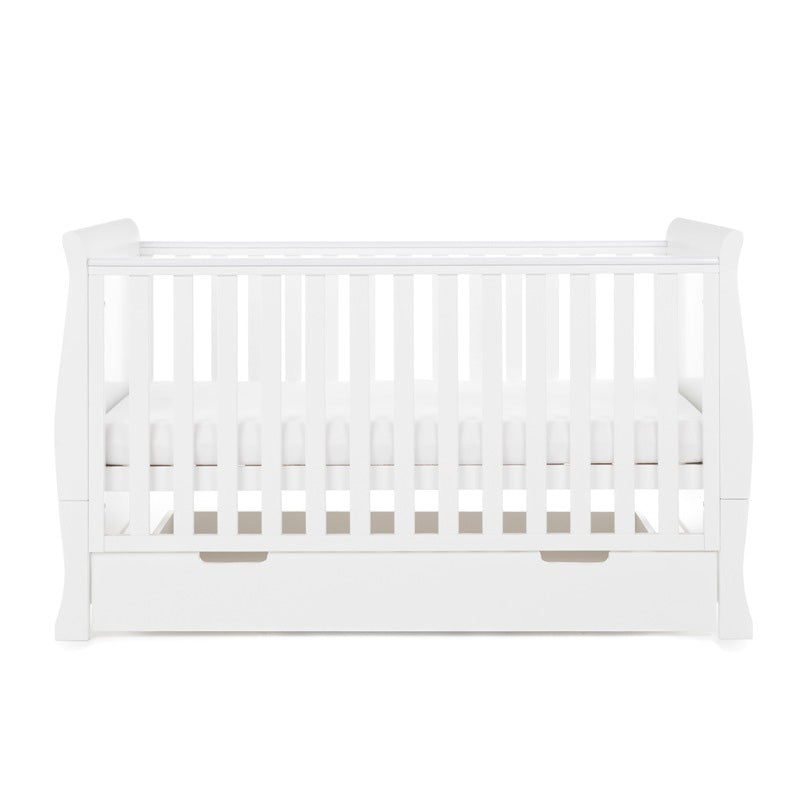 Stamford Classic Sleigh Cot Bed - White