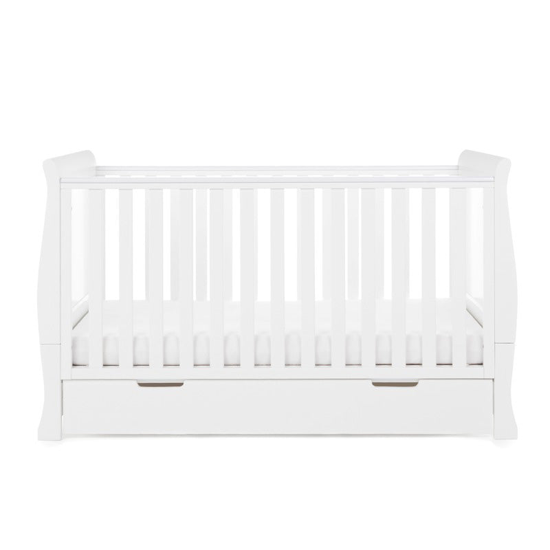 Stamford Classic Sleigh Cot Bed - White