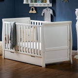 Stamford Classic Sleigh Cot Bed - White