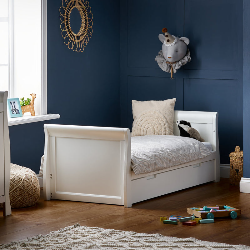 Stamford Classic Sleigh Cot Bed - White